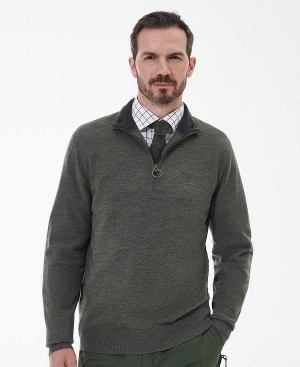 Barbour Loyton Merino Half Zip Sweatshirt Grå | BABO88514