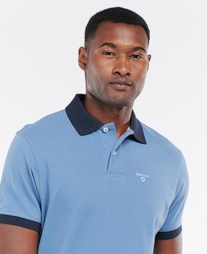 Barbour Lynton Polo Shirt Blå | BABO88018