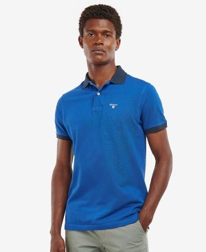 Barbour Lynton Polo Shirt Blå | BABO88026