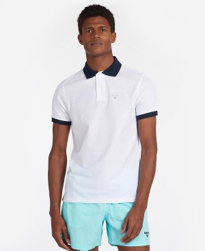 Barbour Lynton Polo Shirt Hvide | BABO88019