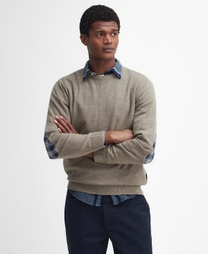 Barbour Marlow Crew Neck Jumper Beige | BABO88691