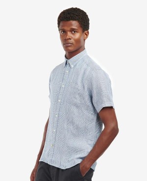 Barbour Marwood Tailored Shirt Blå | BABO87625