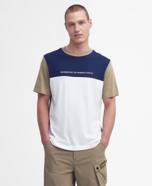 Barbour Mondrian Colour-blocked T-shirt Flerfarvede | BABO88327