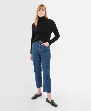 Barbour Moorland High-rise Jeans Lyseblå | BABO89821