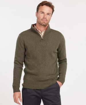 Barbour Nelson Essential Half-zip Jumper Mørkeblå | BABO88587