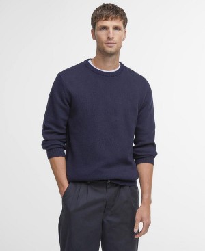 Barbour Nelson Essential Sweatshirt Mørkeblå | BABO88523