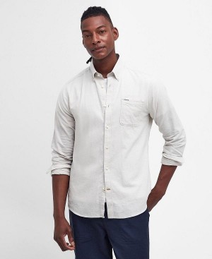 Barbour Nelson Tailored Shirt Blå | BABO87745