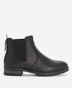 Barbour Nina Chelsea Boots Sort | BABO89858