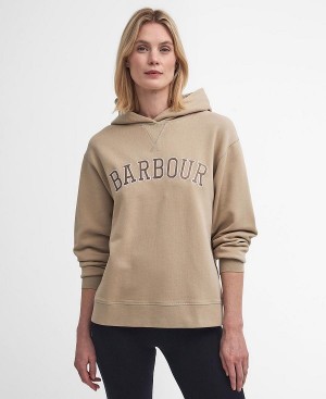 Barbour Northumberland Hoodie Hvide | BABO89809