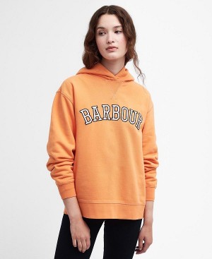 Barbour Northumberland Hoodie Orange | BABO89793