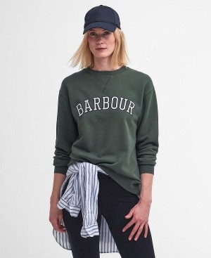 Barbour Northumberland Sweatshirt Olivengrøn | BABO89802