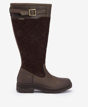 Barbour Oak Knee-high Boots Brune | BABO89873