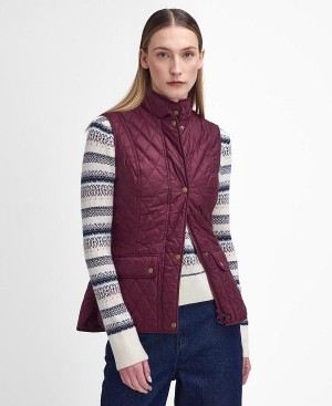 Barbour Otterburn Gilet Mørkerød | BABO89457