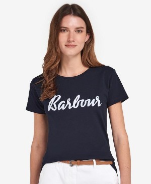 Barbour Otterburn T-shirt Mørkeblå | BABO89534