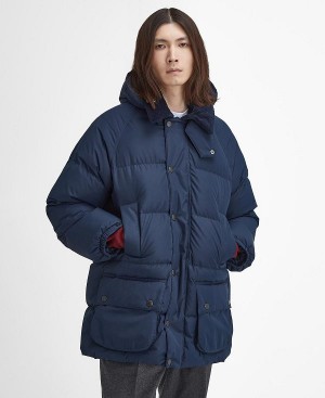 Barbour Oversized Beaufort Puffer Jacket Mørkeblå | BABO87389