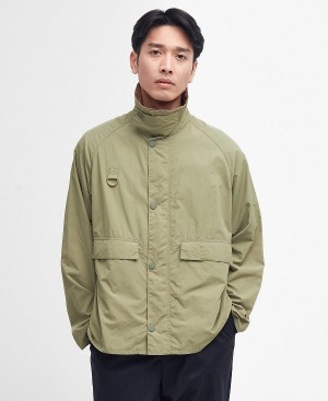 Barbour Oversized Spey Showerproof Jacket Olivengrøn | BABO87435