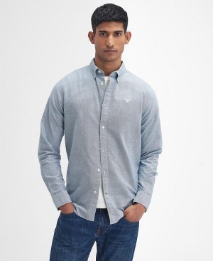 Barbour Oxford Tailored Long-sleeved Shirt Grøn | BABO87885