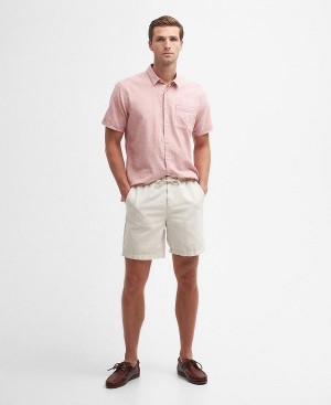 Barbour Oxtown Drawcord Shorts Hvide | BABO88780