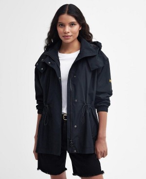 Barbour Pedal Oversized Waterproof Jacket Sort | BABO89387