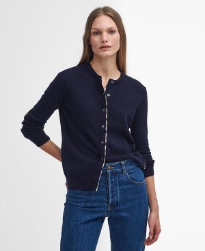 Barbour Pendle Cardigan Mørkeblå | BABO89748