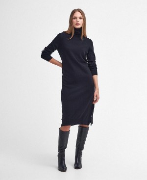 Barbour Pendle Knitted Midi Dress Sort | BABO89659