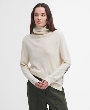 Barbour Pendle Roll-neck Jumper Beige | BABO89713