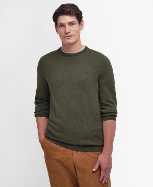 Barbour Pima Cotton Knitted Jumper Grøn | BABO88596