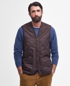 Barbour Polarquilt Zip-in Liner Mørkebrune | BABO87509