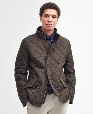 Barbour Powell Quilted Jacket Olivengrøn | BABO87342