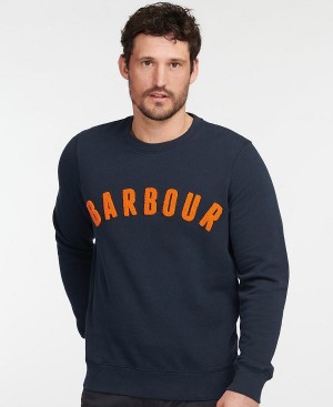 Barbour Prep Logo Sweatshirt Mørkeblå | BABO88684