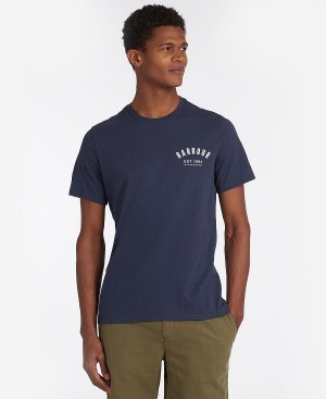 Barbour Preppy T-shirt Mørkeblå | BABO88272