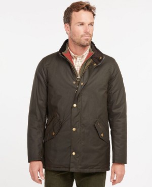 Barbour Prestbury Wax Jacket Olivengrøn | BABO87285