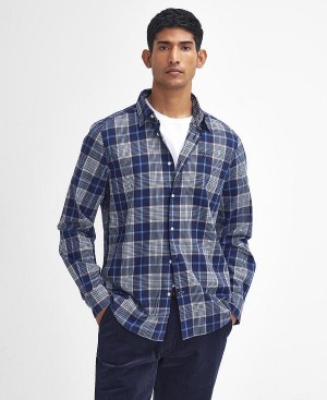 Barbour Pritchard Tailored Long Sleeved Shirt Blå | BABO87868