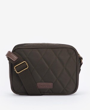 Barbour Quilted Crossbody Bag Olivengrøn | BABO89982