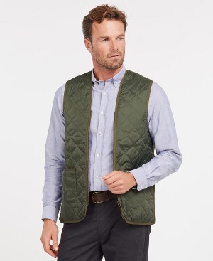 Barbour Quilted Zip-in Liner Olivengrøn | BABO87516