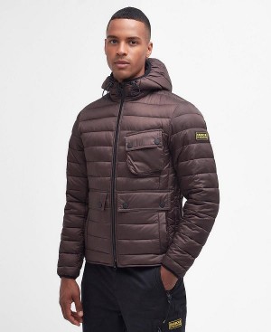 Barbour Racer Ouston Quilted Jacket Sort | BABO87306