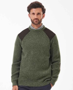 Barbour Raisthorpe Crew Neck Jumper Grøn | BABO88564