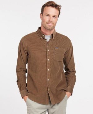 Barbour Ramsey Tailored Fit Shirt Brune | BABO87798