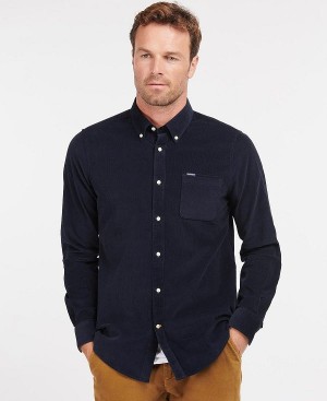 Barbour Ramsey Tailored Fit Shirt Mørkeblå | BABO87794