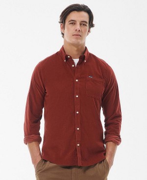 Barbour Ramsey Tailored Fit Shirt Rød | BABO87799