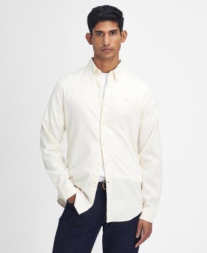 Barbour Romley Tailored Long-sleeved Shirt Hvide | BABO87876