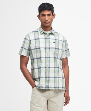 Barbour Rosewell Regular Short-sleeved Shirt Grøn | BABO87778