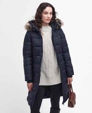 Barbour Rosoman Quilted Jacket Mørkeblå | BABO89321