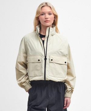 Barbour Rouse Showerproof Bomber Jacket Beige | BABO89410