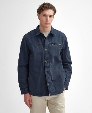 Barbour Saintwell Overshirt Mørkeblå | BABO88004