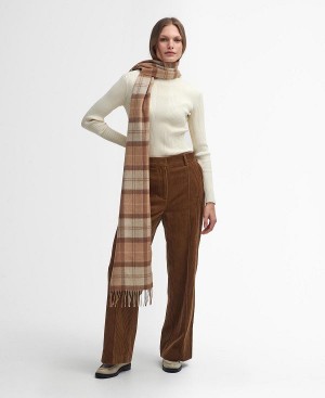 Barbour Samara Straight-leg Trousers Brune | BABO89851