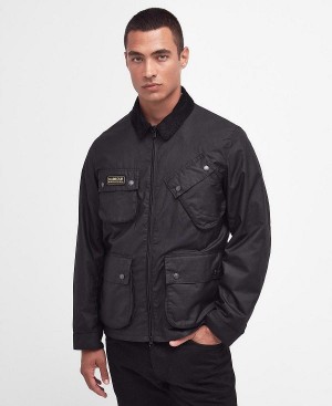 Barbour Sefton Waxed Jacket Sort | BABO87201