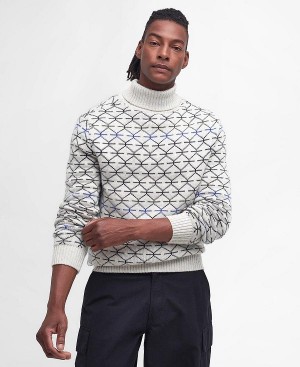 Barbour Selby Roll-neck Jumper Hvide | BABO88597