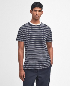 Barbour Sherburn Striped T-shirt Hvide | BABO88343