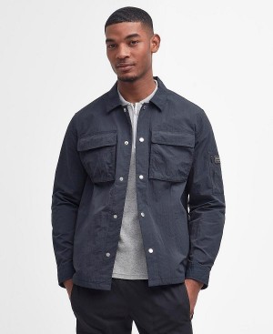 Barbour Shutter Overshirt Mørkeblå | BABO87987